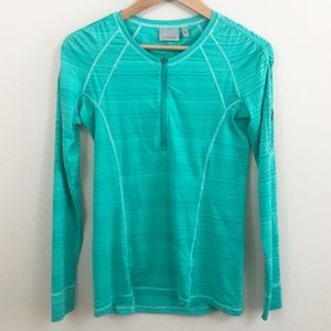 Athleta Pacifica Aqua Long Sleeve UPF Top Size S